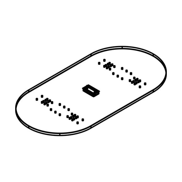 Groupe Lacasse Tabletop, Rectangular, 96inWx48inDx1-1/2inH, Tuscany LAST5SRT4896PCW - main